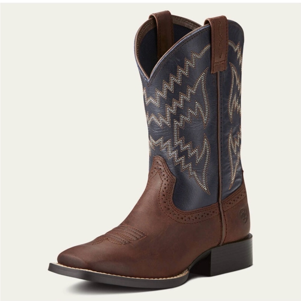 Ariat tycoon cowboy western boots size 3 boys